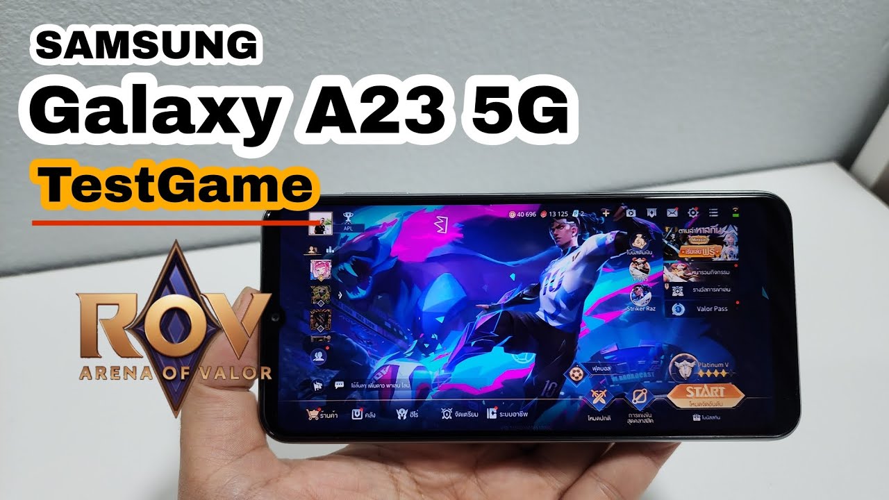 Samsung Galaxy A23 5G TestGame ROV สเปคเร็วแรง!! แอบขายดีมากๆ - YouTube