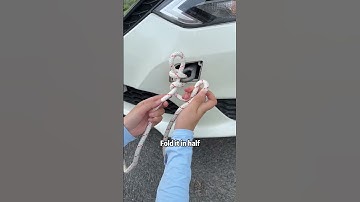 84% of people don’t know how to tie a tow rope (I guess)#driving #skills #tips #knowledge #fpy