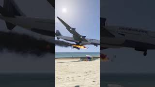 Plane Emergency Landing On The Beach GTA 5