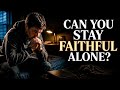 Day 42 Can You Stay Faithful Alone?