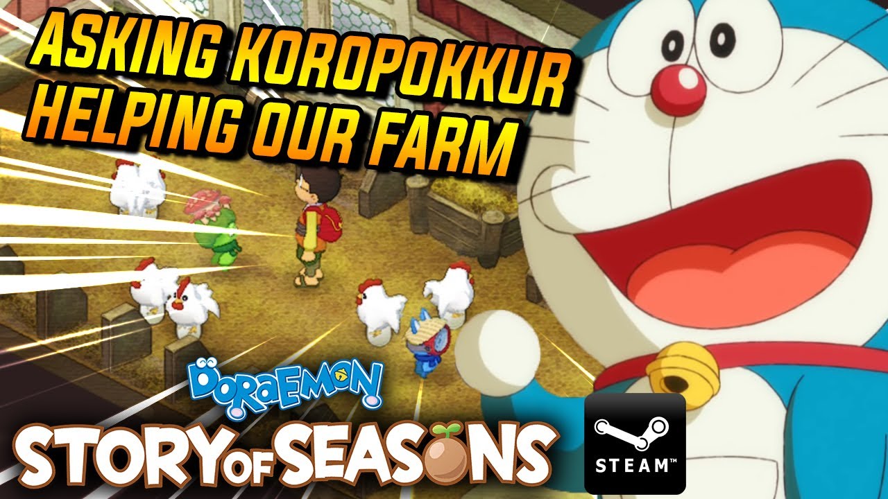 HOW TO ASK KOROPOKKUR HARVEST SPRITES TO WORK IN OUR FARM Doraemon Story of Seasons YouTube