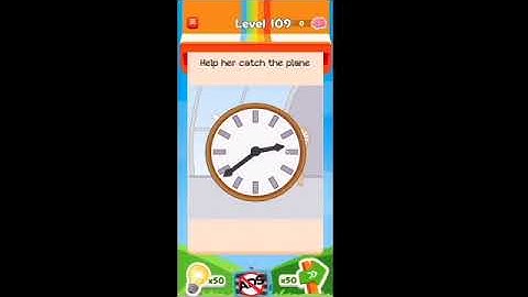 Braindom 3 Level 109 Help her catch the plane Answers and Solutions