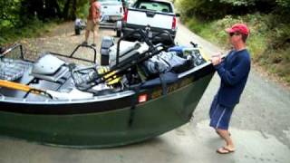 Drift boat launch.AVI