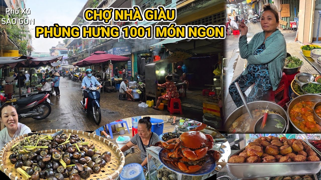 Quá độc đáo toàn cảnh CHỢ ẩm thực NHÀ GIÀU PHÙNG HƯNG 1001 MÓN NGON mà giá BÌNH DÂN đến ngỡ ngàng