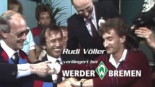 Rudi Völler Verlängert Beim Sv Werder Bremen (Live Im Tv)