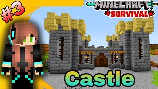 I build a large Castle in my world 😱 | Minecraft Survival Series | Gameplay #3