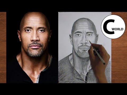 how-to-draw-dwayne-johnson,-the-rock-gymer-hollywood-celebrity-pencil-sketch-drawing-|-jumanji