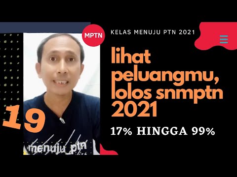 Cara Ukur Peluang Lolos SNMPTN 2021 Dari Data LTMPT