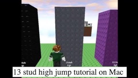 How to lag high jump 13 stud on Mac | roblox