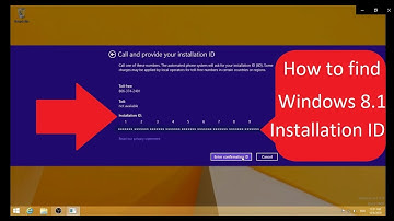 HOW TO FIND WINDOWS 8.1 INSTALLATION ID