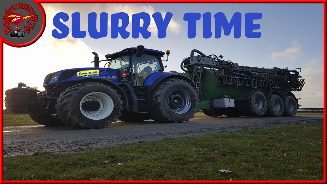 Slurry time with the New holland T7 315 and samson pg 25