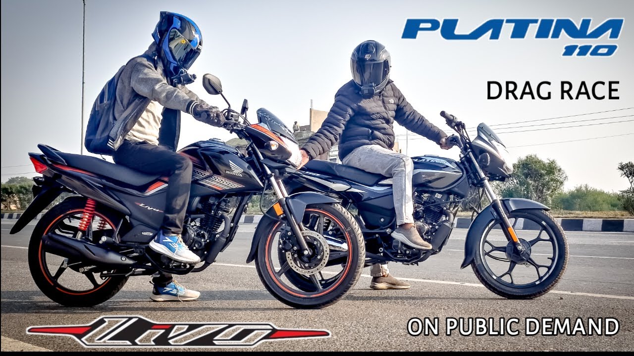 Honda Livo Vs Bajaj Platina 110cc | Drag Race