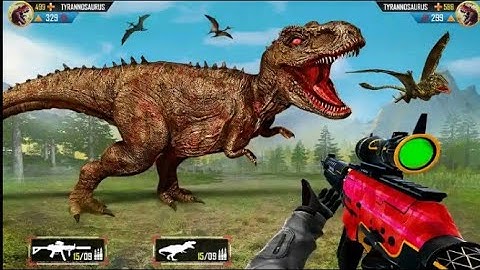 Wild Dinosaur Hunting Gun Game Part 1 Android Mobile Gameplay