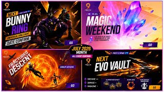 Bunny Bundle Return Free Fire💥| Free Fire X Bluelock Chapter 2 | Next Evo Vault Event Free Fire