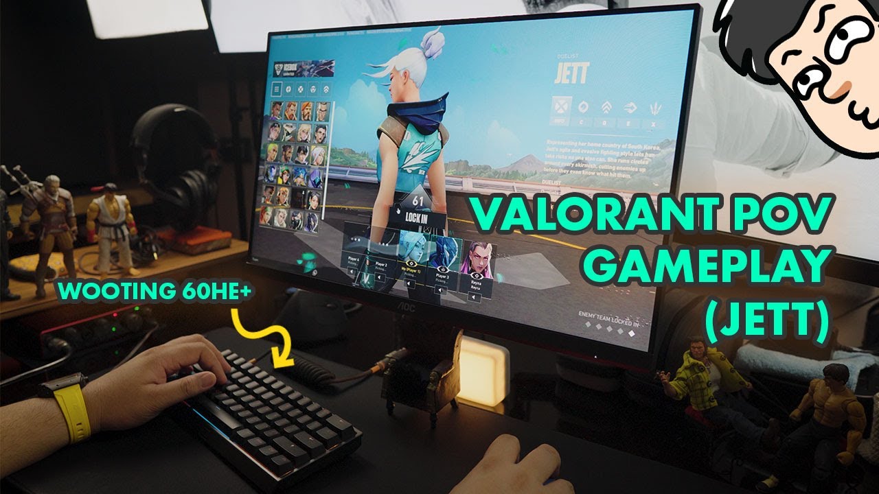 Valorant POV Gameplay with Jett and Wooting 60HE+ (ASMR)