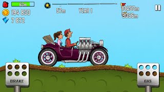 Hill Climb Racing - Tractor with Plough in BEACH driving with a GIRL | GamePlay