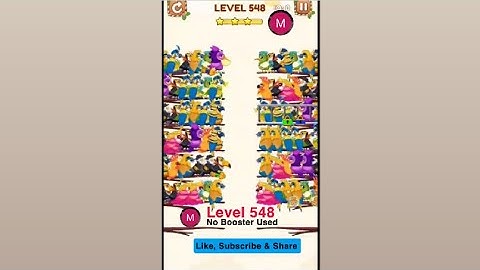 #bird #sort 2 #color #puzzle #level 548 #birdsort #colour #gaming #viral #trending #shorts #solution