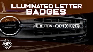 Universal Illuminated LED Letter Badges