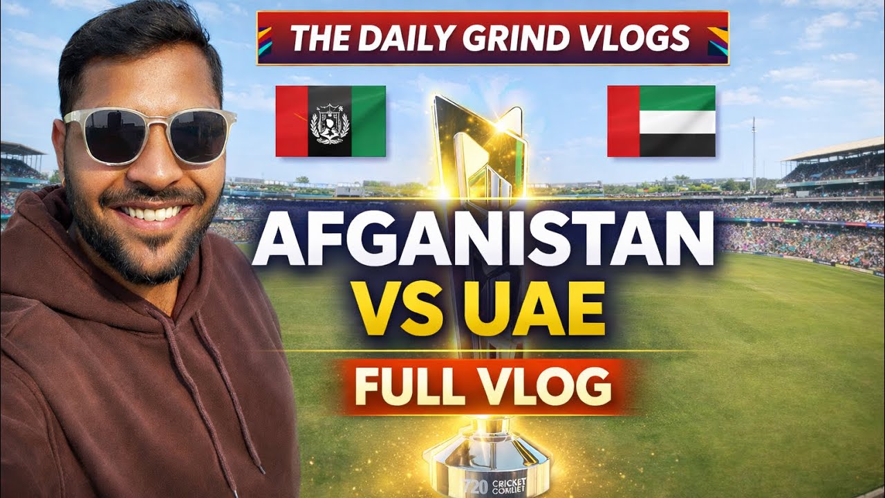 Afghanistan vs UAE T20 World Cup Match Vlog | Stadium Experience 🏏🔥 | Full Vlog