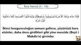 Abdulbasit Abdussamed İsra Suresi Mealli