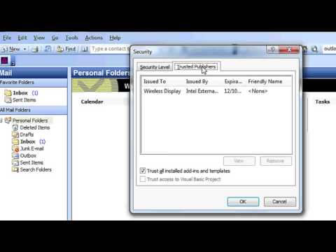 How to Disable the Microsoft Office Outlook Security Notice : Computer Topics