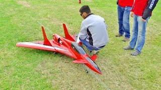 VECTORED THRUST CANARD CARF 'ROOKIE' DELTA WING RC SPORTS JET - WESTON PARK - 2016