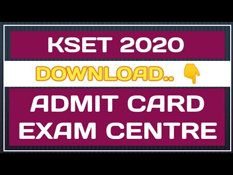 How to Download KSET 2020 Admit Card | KSET Hall Ticket | KSET Exam Centre | UOM | BioGoogle