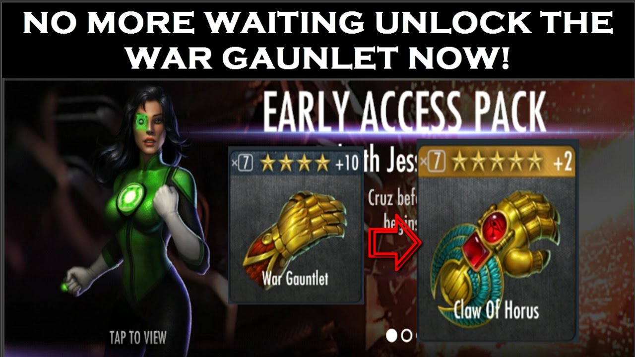 INJUSTICE 2.13 how to Unlock the War Gauntlet/Claw of HorusANDROID