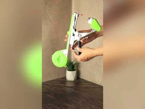 Садовий степлер тапенер TapeTool Інструмент для підв'язки рослин і винограду 6 стрічок + 10000 скоб комплект, видео 1