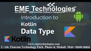 Kotlin Tutorial For Beginners | Data Type | EME Technologies