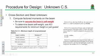 CE 413 Lecture 12:  R.C. Beam Design Example, Part 1 - Unknown Cross-Section (2020.02.10)