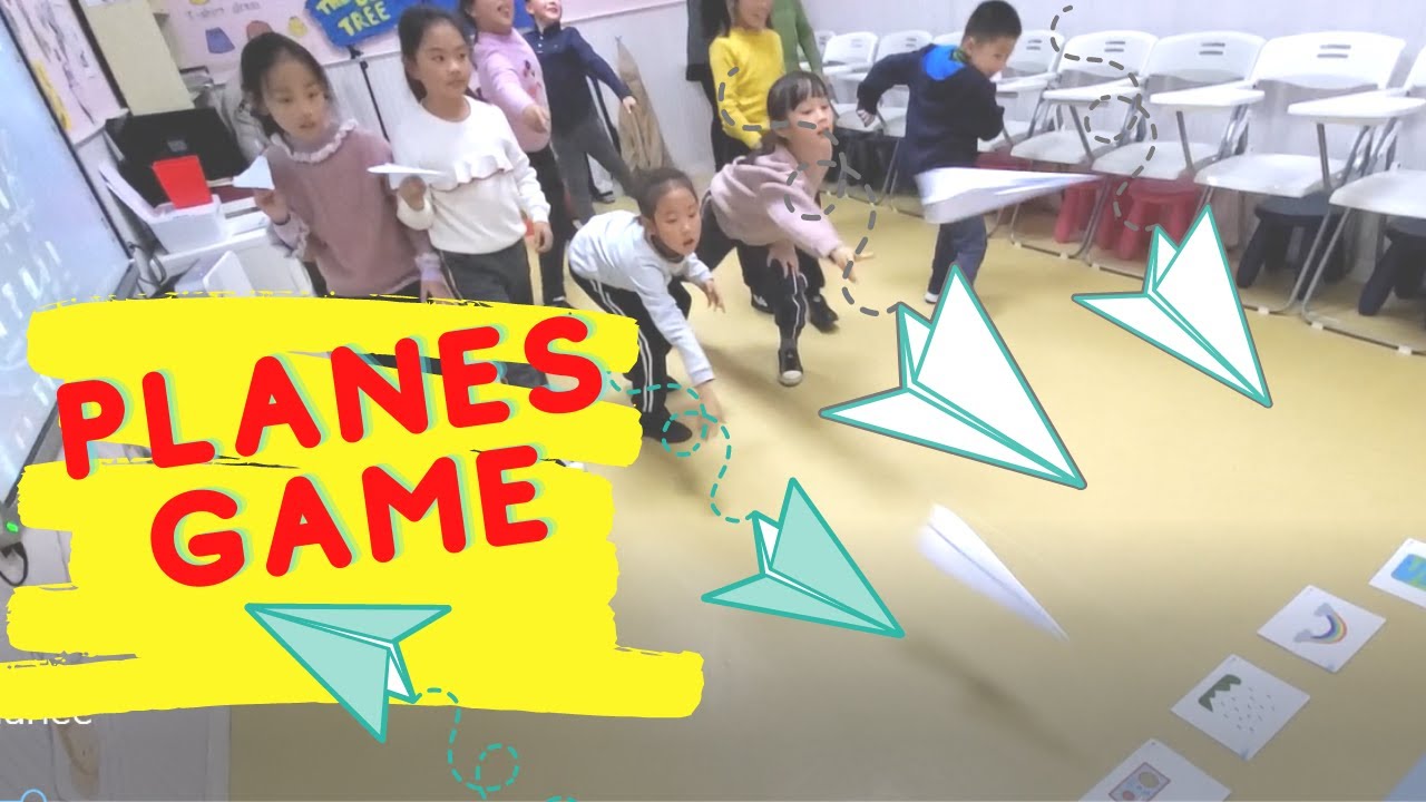 ESL Flashcards Game// Paper Airplanes Game YouTube
