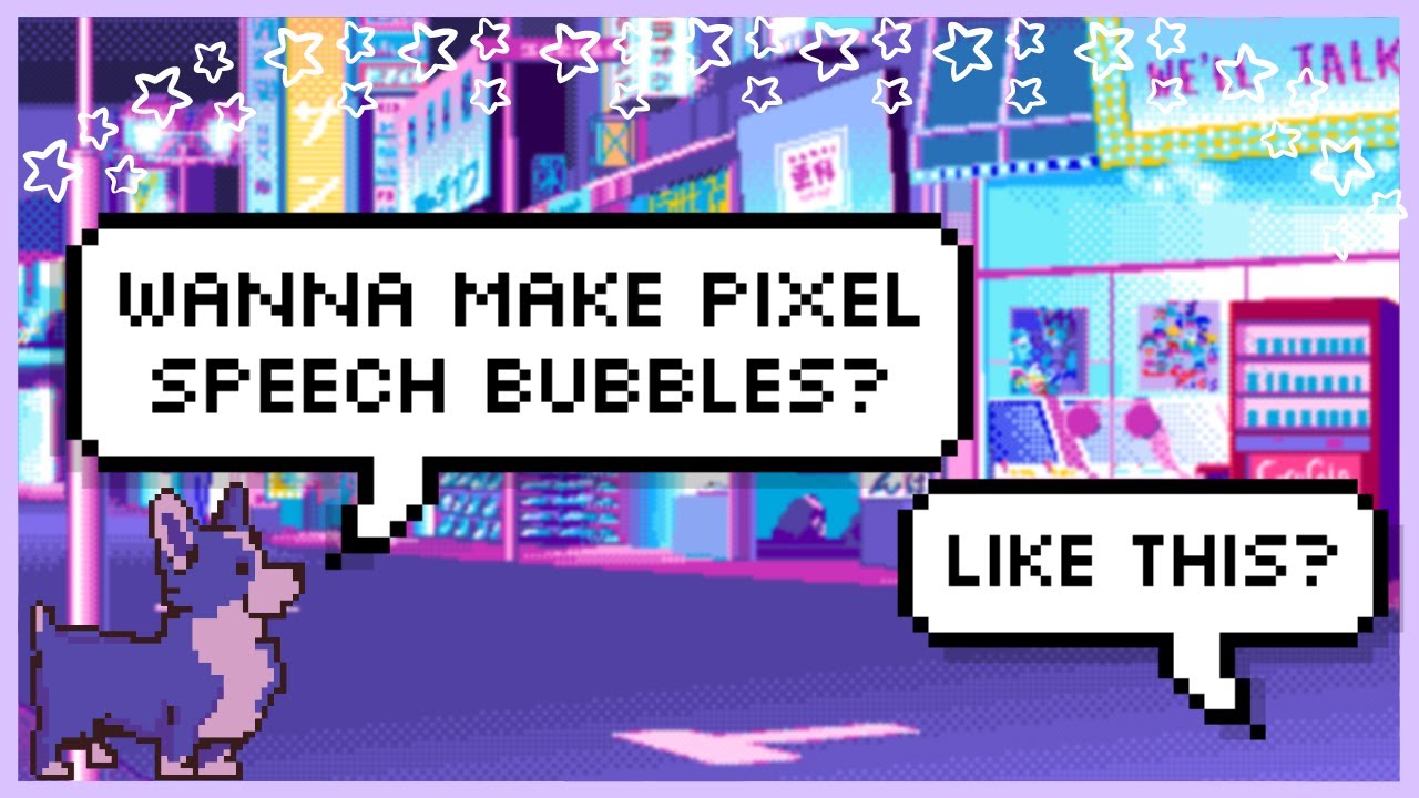 make pixel speech bubble