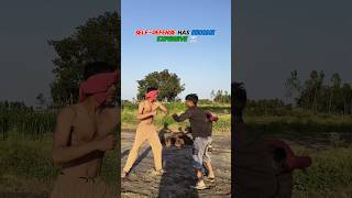 Self Defence Mahanga Pad Gaya ☠️ #funny #comedy #shorts #comedyvideo