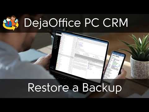 DejaOffice PC - Restore a Backup