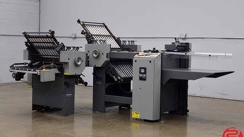 Baum 2020 Pile Feed Paper Folder with 8 Page Unit