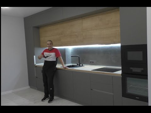 Огромная кухня в минимализме !!! ? Доступные ☝️ ДСП Egger 18mm? Фурнитура Blum? Фасад МДФ акрил мат?