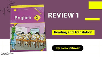 English Book Class 3 Afaq Sun Series Review-1