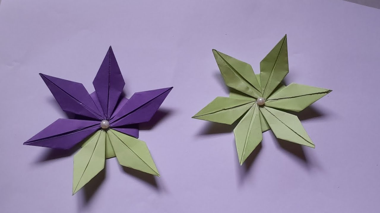 Origami lotus flower different #origami #lotus #flower #crafts #shortsvideo