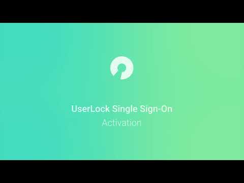 UserLock Single Sign-On | Activation - Using On-Premise Active Directory as the Identity Provider