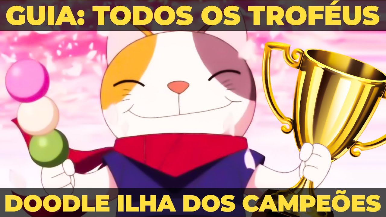 TUTORIAL COMO PEGAR TODOS OS TROFÉUS - DOODLE ILHA DOS CAMPEÕES