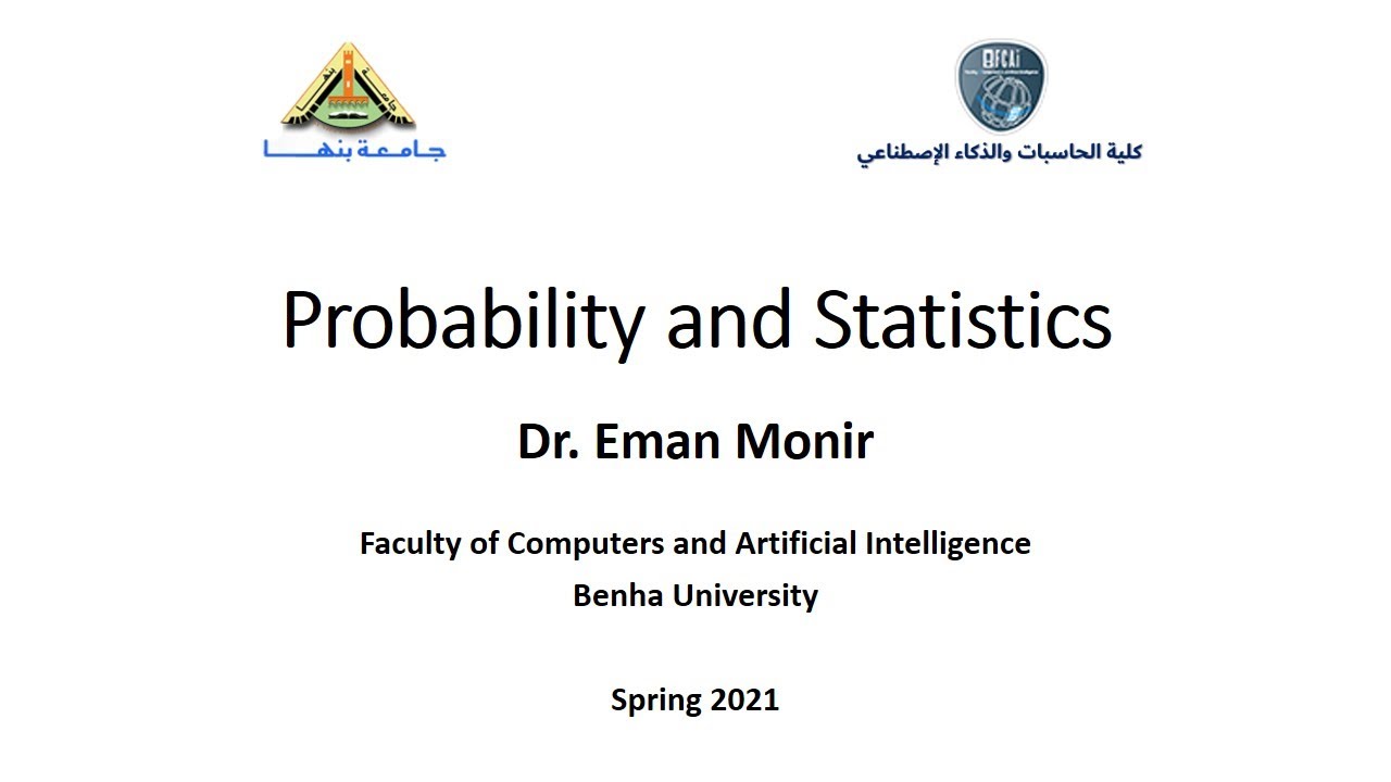 probability and statistics lecture 11 part 2 - YouTube