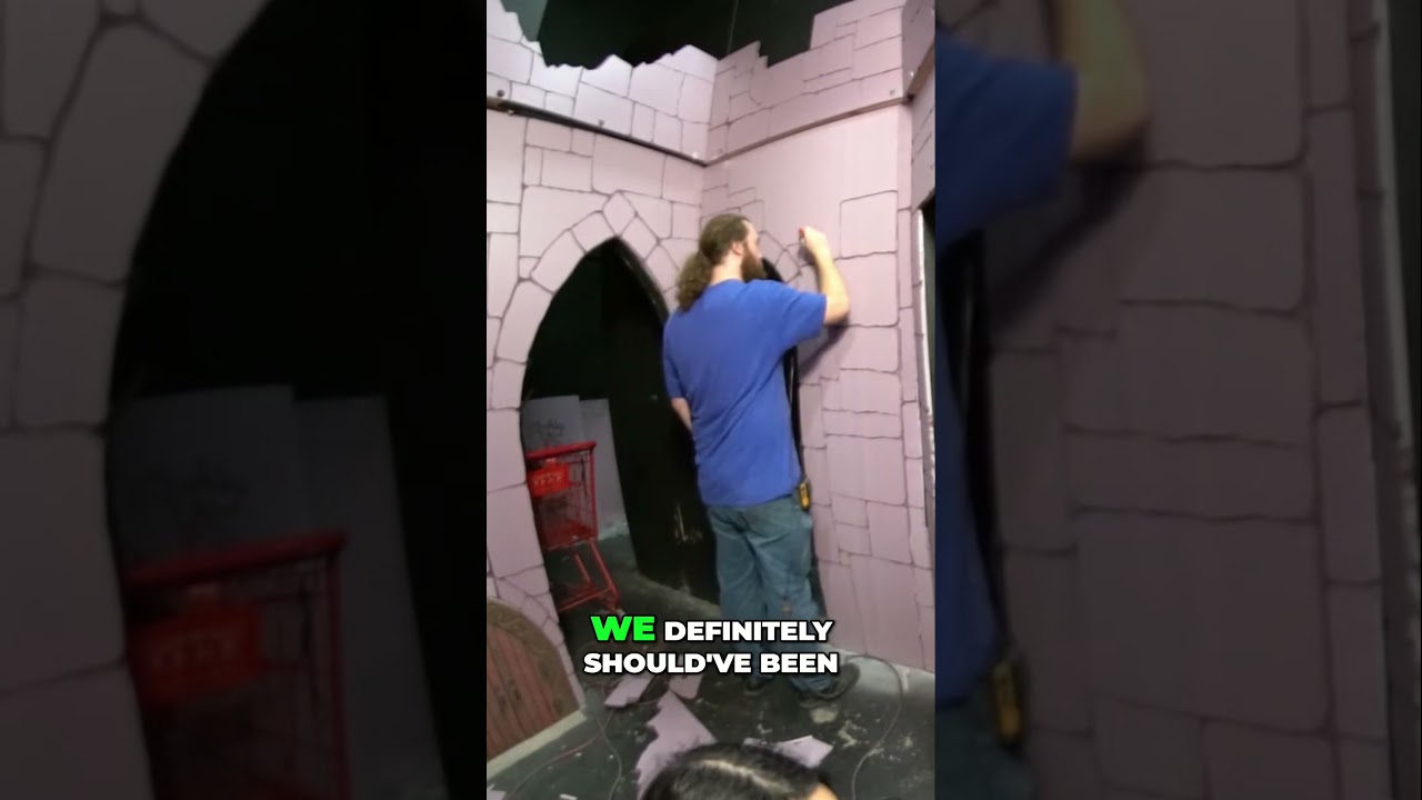 2 DIY Castle Walls Don't Breathe Toxic Fumes! Ventilation Tips #stonewalls #setdesign #hauntedhouse