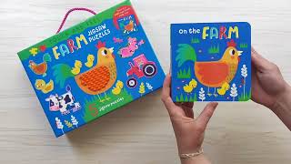 Farm Touch and Feel Puzzle and Book Set