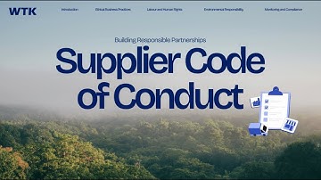 WTK Supplier Code of Conduct