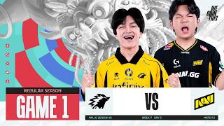 ONIC vs NAVI | Regular Season Week 7 Day 3 | Game 1 | #MPLIDS18
