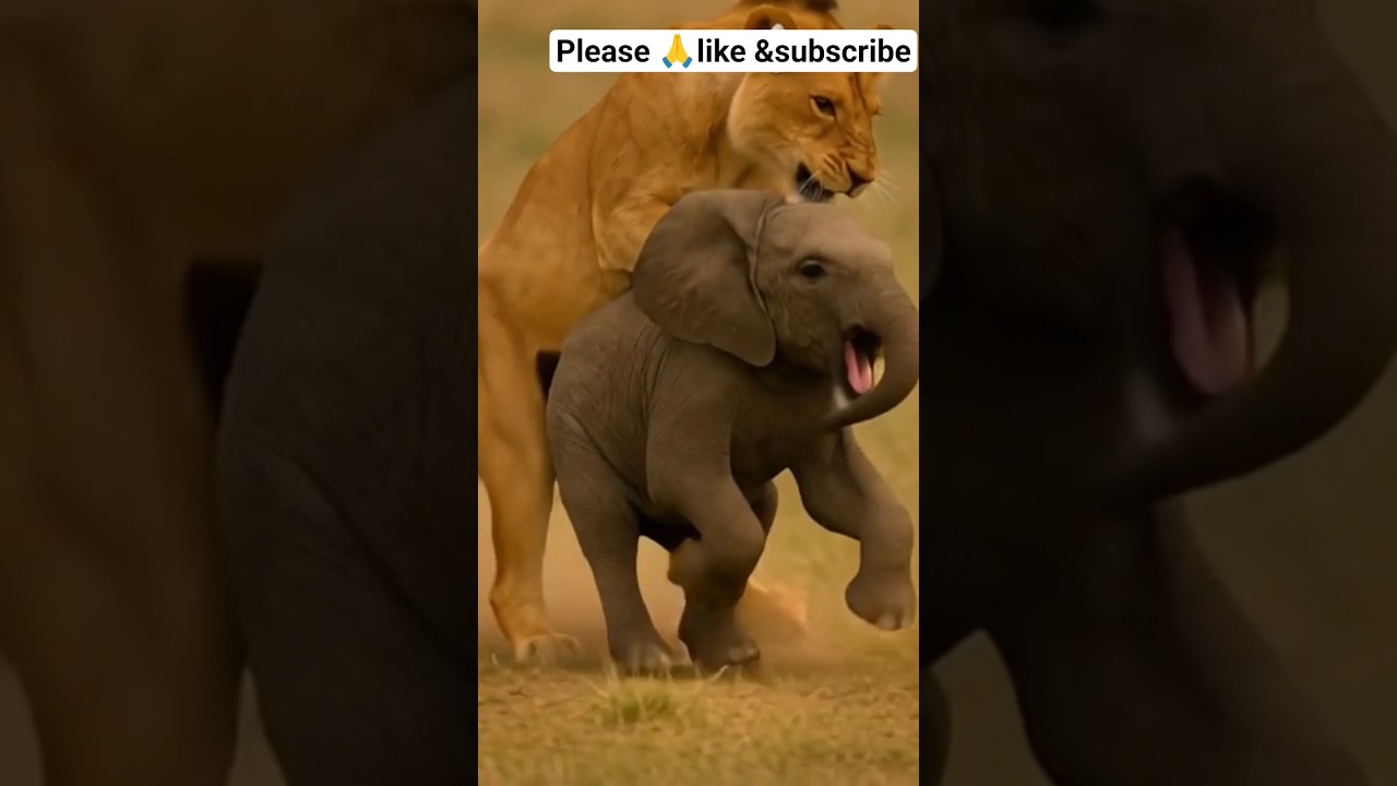 Lions roared… but elephants thundered louder." 🌅💥 