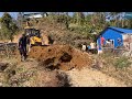 Widening Hillside Road-Part 2-for Hilly Villagers with JCB Backhoe