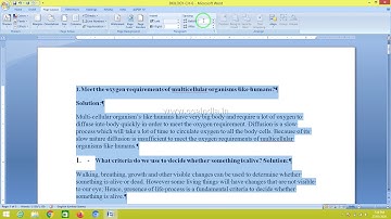 COA Computer on office Automation MS -Word and Writer -26 (Unit -3)