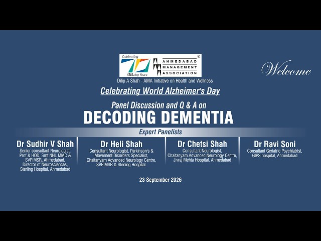 Celebrating World Alzheimer’s Day – Panel Discussion and Q & A on  | DECODING DEMENTIA |
